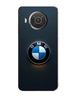 Чехол для Nokia X10 с картинкой «Логотип BMW — минимализм»