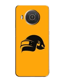 Чохол для Nokia X10 з картинкою «PUBG — золотий шолом»