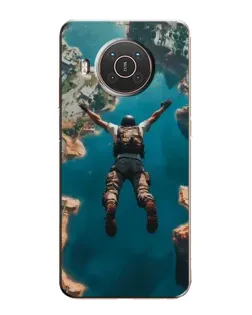 Чохол для Nokia X10 з картинкою «PUBG — вільне падіння»