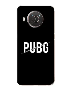Чохол для Nokia X10 з картинкою «PUBG — білий логотип»