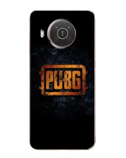 Чохол для Nokia X10 з картинкою «PUBG — золотий логотип»