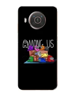 Чохол для Nokia X10 з картинкою «Логотип Among Us»