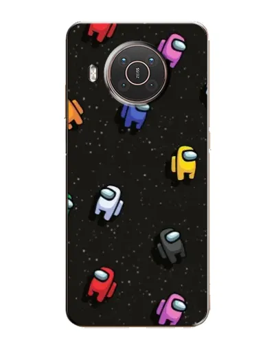 Чохол для Nokia X10 з картинкою «Космічний патерн Among Us»