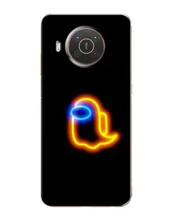 Чохол для Nokia X10 з картинкою «Among Us неонове сяйво»