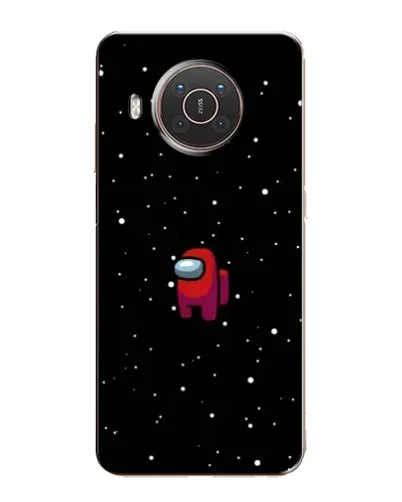 Чохол для Nokia X10 з картинкою «Червоний Among Us»