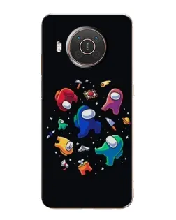 Чохол для Nokia X10 з картинкою «Among Us космос»