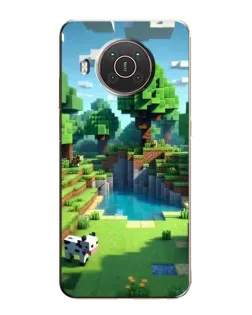 Чохол для Nokia X10 з картинкою «Minecraft літній день»