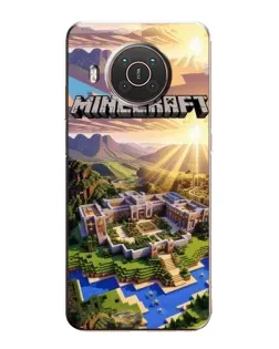 Чохол для Nokia X10 з картинкою «Minecraft панорама»