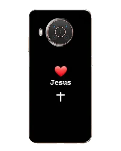 Чехол для Nokia X10 с картинкой «Сердце - Jesus»