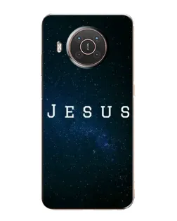 Чехол для Nokia X10 с картинкой «Звездное небо Jesus»