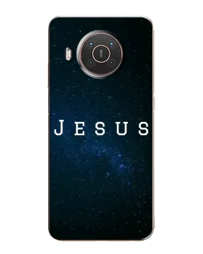 Чехол для Nokia X10 с картинкой «Звездное небо Jesus»