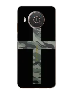 Чехол для Nokia X10 с картинкой «Милитари Крест»