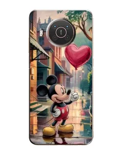 Чехол для Nokia X10 с картинкой «Микки и шарик-сердце» Чехол для Nokia X10 с картинкой «Микки и шарик-сердце»