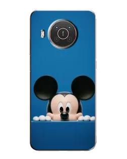 Чехол для Nokia X10 с картинкой «Микки выглядывает» Чехол для Nokia X10 с картинкой «Микки выглядывает»