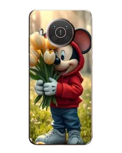 Чехол для Nokia X10 с картинкой «Микки с тюльпанами» Чехол для Nokia X10 с картинкой «Микки с тюльпанами»