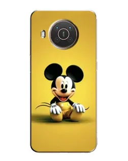 Чехол для Nokia X10 с картинкой «Микки на желтом»