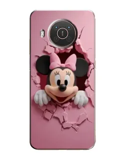 Чехол для Nokia X10 с картинкой «Минни сквозь стену»
