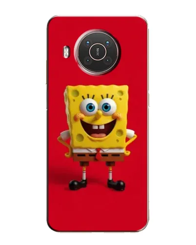 Чехол для Nokia X10 с картинкой «Спанч Боб на красном» Чехол для Nokia X10 с картинкой «Спанч Боб на красном»