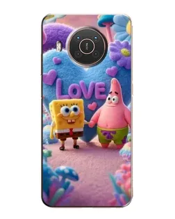 Чехол для Nokia X10 с картинкой «Губка Боб Патрик»
