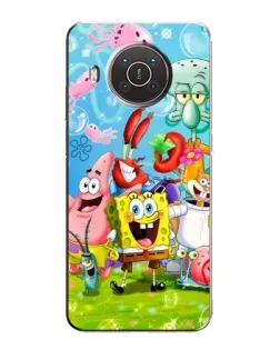 Чохол для Nokia X10 з картинкою «Губка Боб та друзі»
