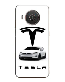Чехол для Nokia X10 с картинкой «Tesla White Style»