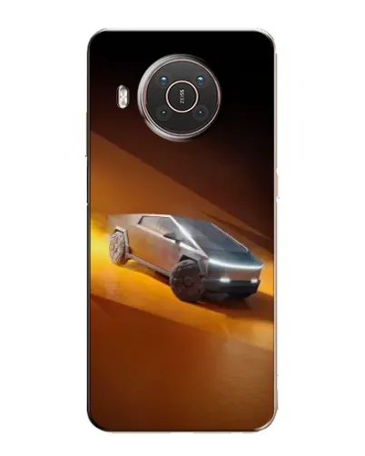 Чехол для Nokia X10 с картинкой «Cybertruck в пустыне»