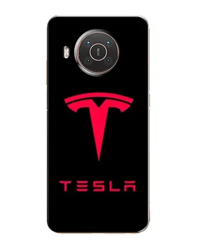 Чехол для Nokia X10 с картинкой «Tesla Red Logo»