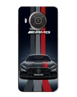 Чехол для Nokia X10 с картинкой «Mercedes — белый карбон» Чехол для Nokia X10 с картинкой «Mercedes — белый карбон»