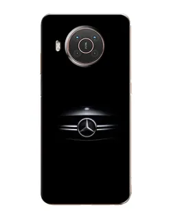 Чехол для Nokia X10 с картинкой «Mercedes — абстрактные линии»