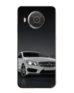 Чехол для Nokia X10 с картинкой «Mercedes AMG GT Silver»
