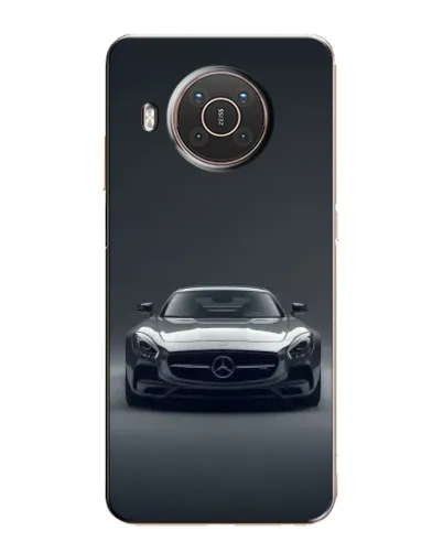 Чехол для Nokia X10 с картинкой «Mercedes на черном»