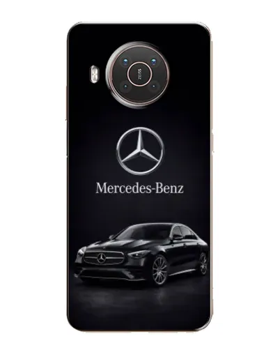 Чехол для Nokia X10 с картинкой «Mercedes — решетка радиатора»
