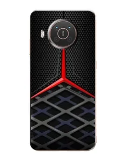Чехол для Nokia X10 с картинкой «Mercedes Carbon Grid»