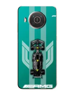 Чехол для Nokia X10 с картинкой «Mercedes AMG Petronas»