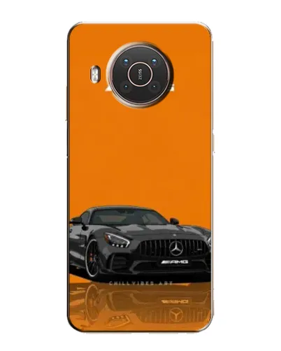 Чехол для Nokia X10 с картинкой «Оранжевый Mercedes AMG»