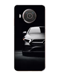 Чехол для Nokia X10 с картинкой «Свет фар Mercedes»