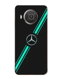 Чохол для Nokia X10 з картинкою «Спортивні лінії Mercedes»