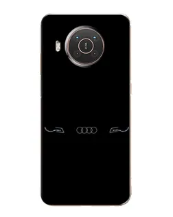 Чехол для Nokia X10 с картинкой «Audi — световой подпись»