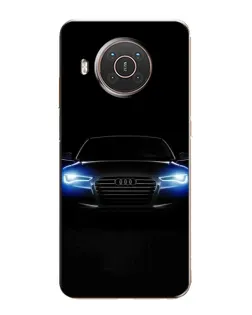 Чехол для Nokia X10 с картинкой «Audi в неоне»