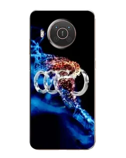 Чехол для Nokia X10 с картинкой «Энергия лого Audi»
