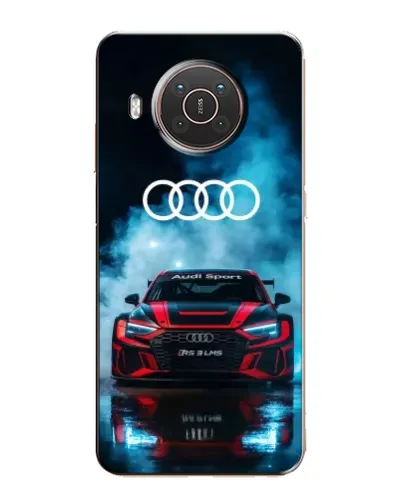 Чехол для Nokia X10 с картинкой «Audi Sport — неон»
