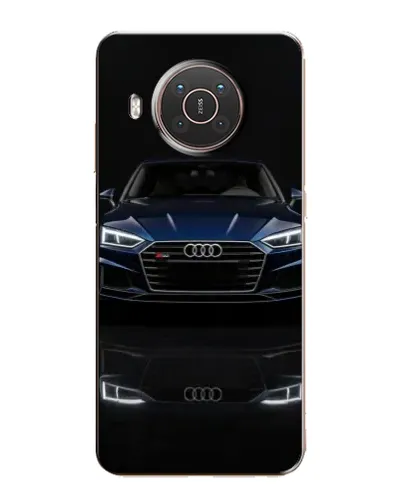 Чехол для Nokia X10 с картинкой «Audi — ночное отражение»