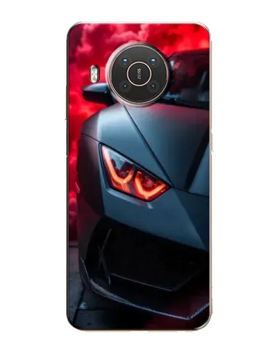 Чехол для Nokia X10 с картинкой «Lamborghini красное сияние»