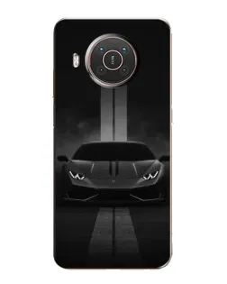 Чехол для Nokia X10 с картинкой «Lamborghini симметрия дорог»