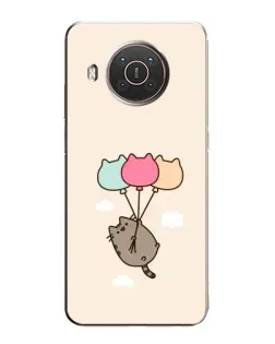 Чехол для Nokia X10 с картинкой «Пушин на шариках»