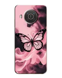 Чехол для Nokia X10 с картинкой «Бабочка в дыму» Чехол для Nokia X10 с картинкой «Бабочка в дыму»