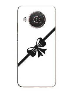 Чехол для Nokia X10 с картинкой «Диагональный бант»
