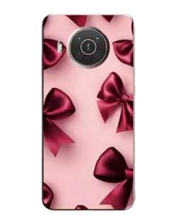 Чехол для Nokia X10 с картинкой «Бордовый атлас»