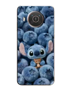 Чехол для Nokia X10 с картинкой «Стич и голубика»