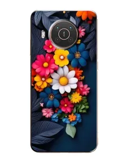 Чехол для Nokia X10 с картинкой «Цветочная феерия»